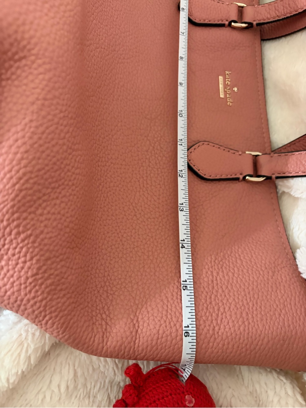 kate spade Rosewood Pebbled Leather Tote - Picture 4 of 8